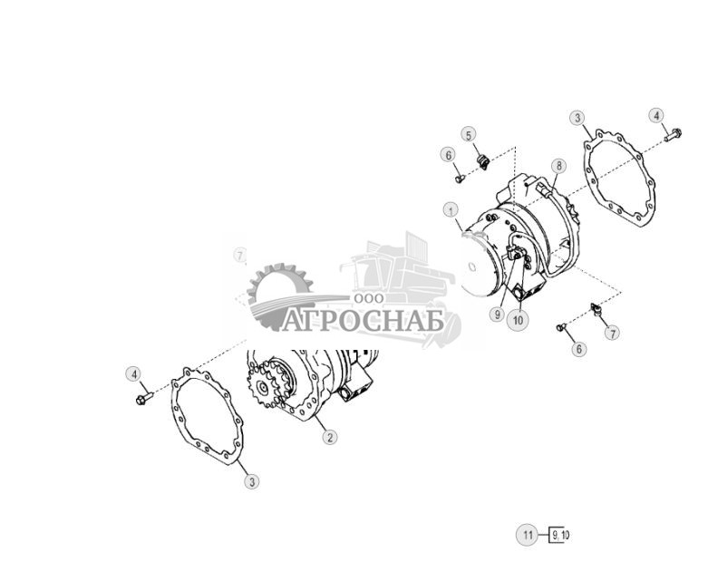 Мотор гидростатического привода (ЭГ управление) (двухскоростной) - ST256951 199.jpg
